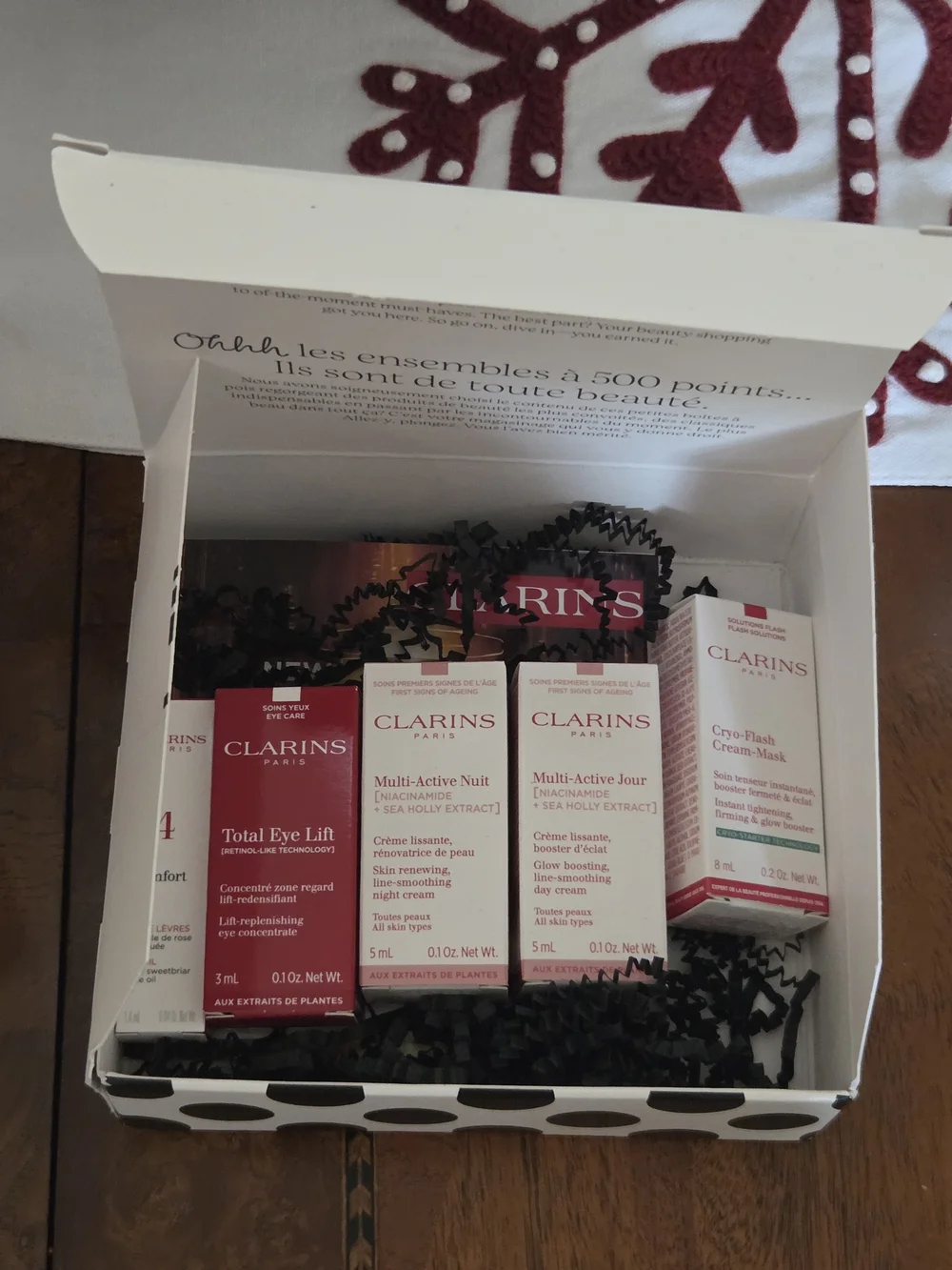 Clarins treat yourself